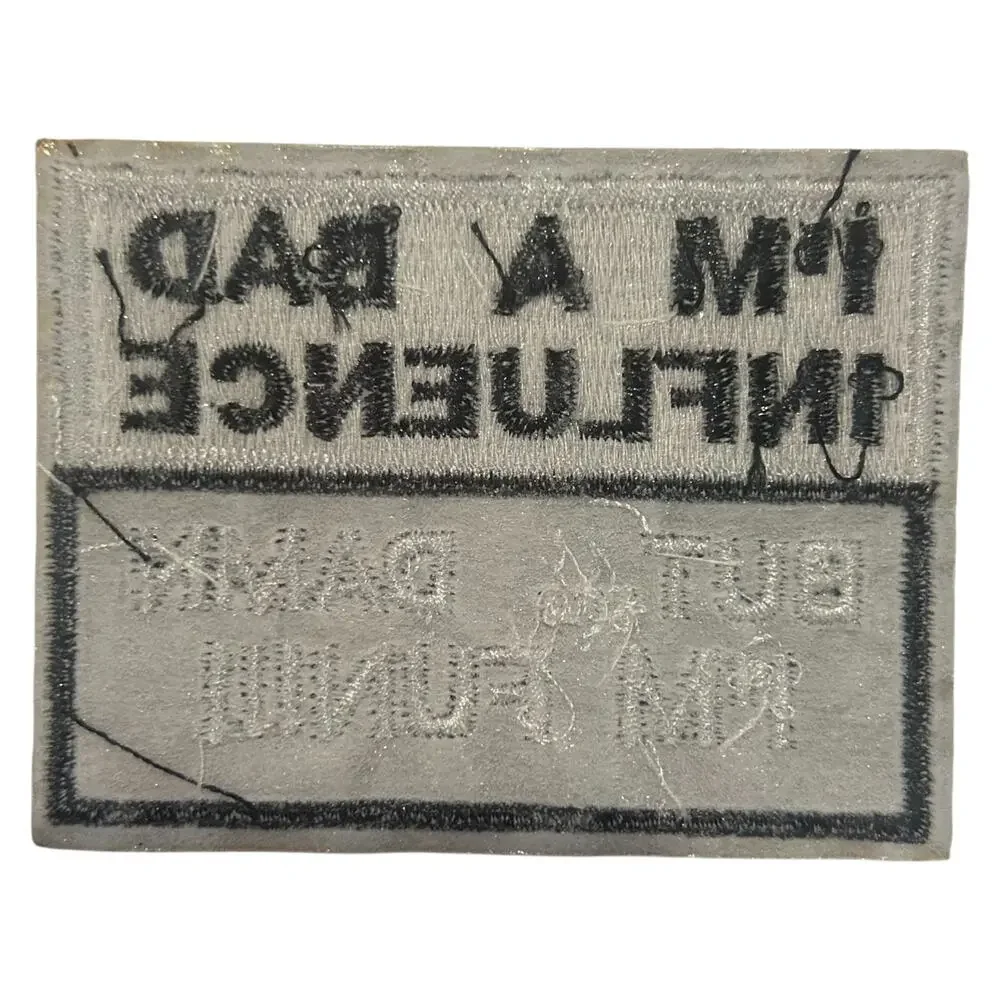 Bad Influence Iron On Patch